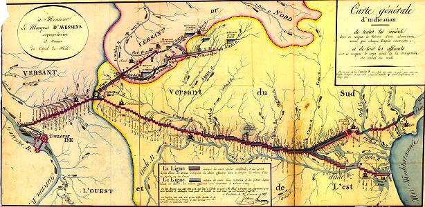 canal du midi plan