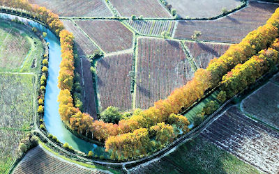Le canal du Midi vu du ciel : photo de couverture