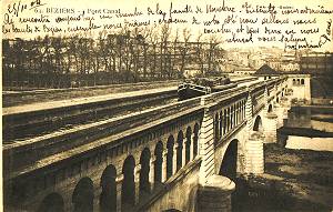 Le Pont Canal du l'Orb, dans les années 1900