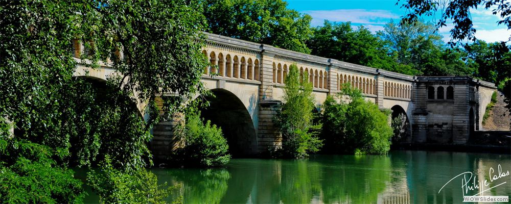 Pont-canal sur l'Orb à Béziers